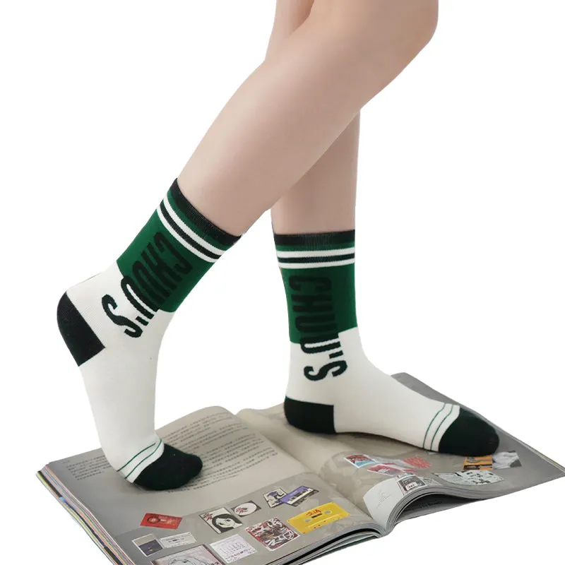 Vintage Lined High Socks